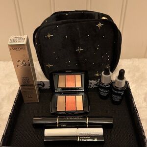 Lancome Eyeshadow Trio Palette with Coral, Peach & Gold Shades